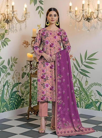 Purple Bloom Printed 2-Piece Suit | Rangrez