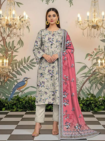 Pastel Floral Printed 2-Piece Suit | Rangrez